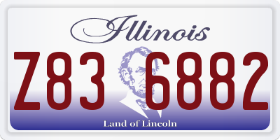 IL license plate Z836882
