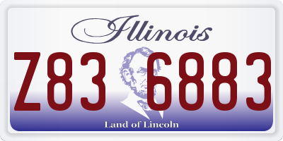 IL license plate Z836883