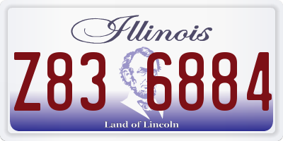 IL license plate Z836884