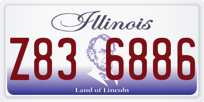 IL license plate Z836886