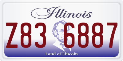 IL license plate Z836887