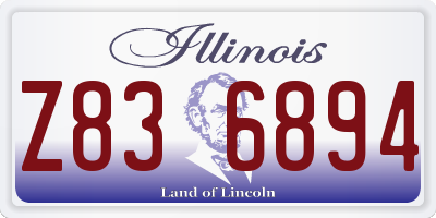 IL license plate Z836894