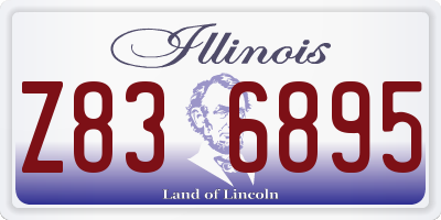 IL license plate Z836895