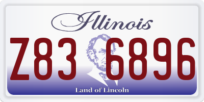 IL license plate Z836896
