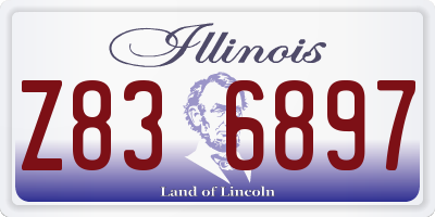 IL license plate Z836897