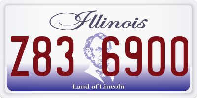 IL license plate Z836900