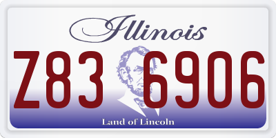 IL license plate Z836906