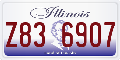 IL license plate Z836907