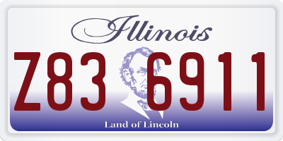 IL license plate Z836911