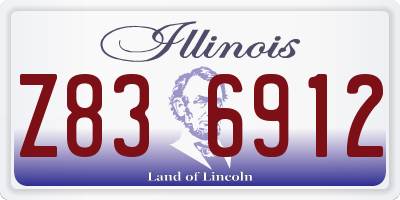 IL license plate Z836912
