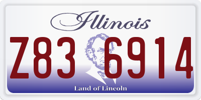 IL license plate Z836914