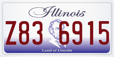 IL license plate Z836915
