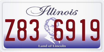 IL license plate Z836919