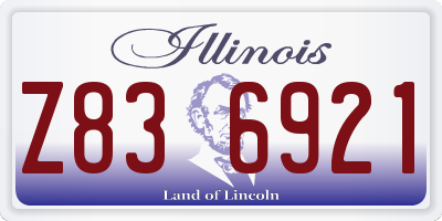 IL license plate Z836921