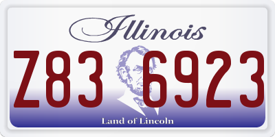 IL license plate Z836923