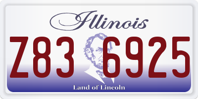 IL license plate Z836925