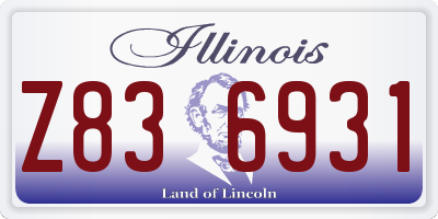 IL license plate Z836931