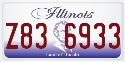 IL license plate Z836933