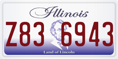 IL license plate Z836943