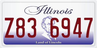 IL license plate Z836947