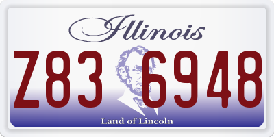 IL license plate Z836948