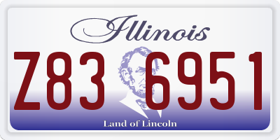 IL license plate Z836951