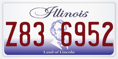 IL license plate Z836952