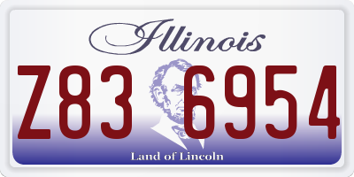 IL license plate Z836954