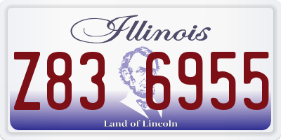 IL license plate Z836955