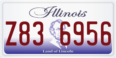 IL license plate Z836956