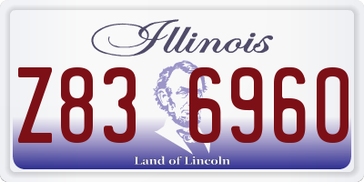 IL license plate Z836960
