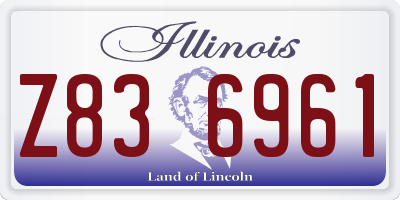 IL license plate Z836961