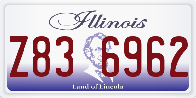 IL license plate Z836962
