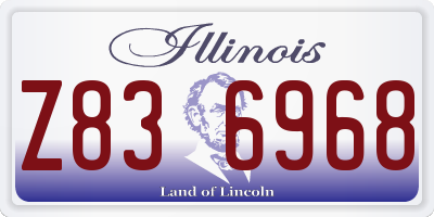 IL license plate Z836968