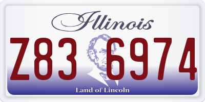IL license plate Z836974