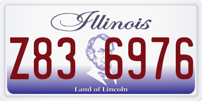 IL license plate Z836976