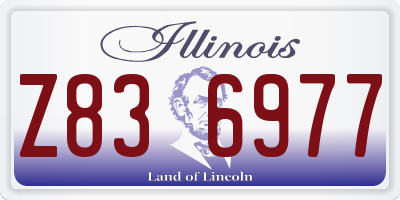 IL license plate Z836977