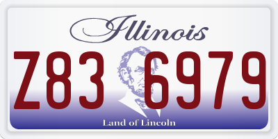 IL license plate Z836979
