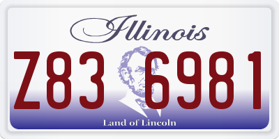 IL license plate Z836981