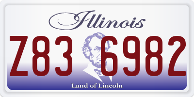 IL license plate Z836982