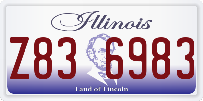 IL license plate Z836983