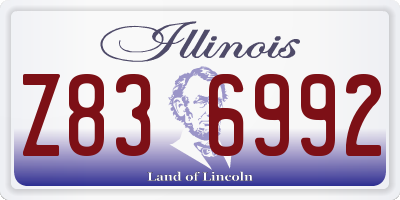 IL license plate Z836992