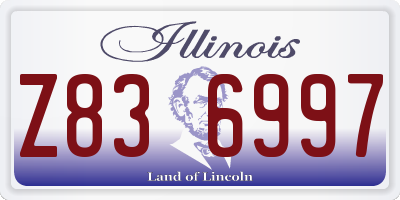 IL license plate Z836997