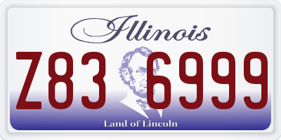 IL license plate Z836999