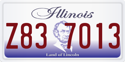 IL license plate Z837013