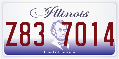 IL license plate Z837014