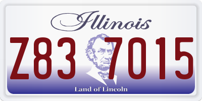 IL license plate Z837015