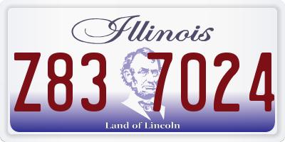 IL license plate Z837024