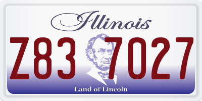 IL license plate Z837027