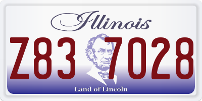 IL license plate Z837028